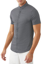 Allover Logo Print Short Sleeve Shirt